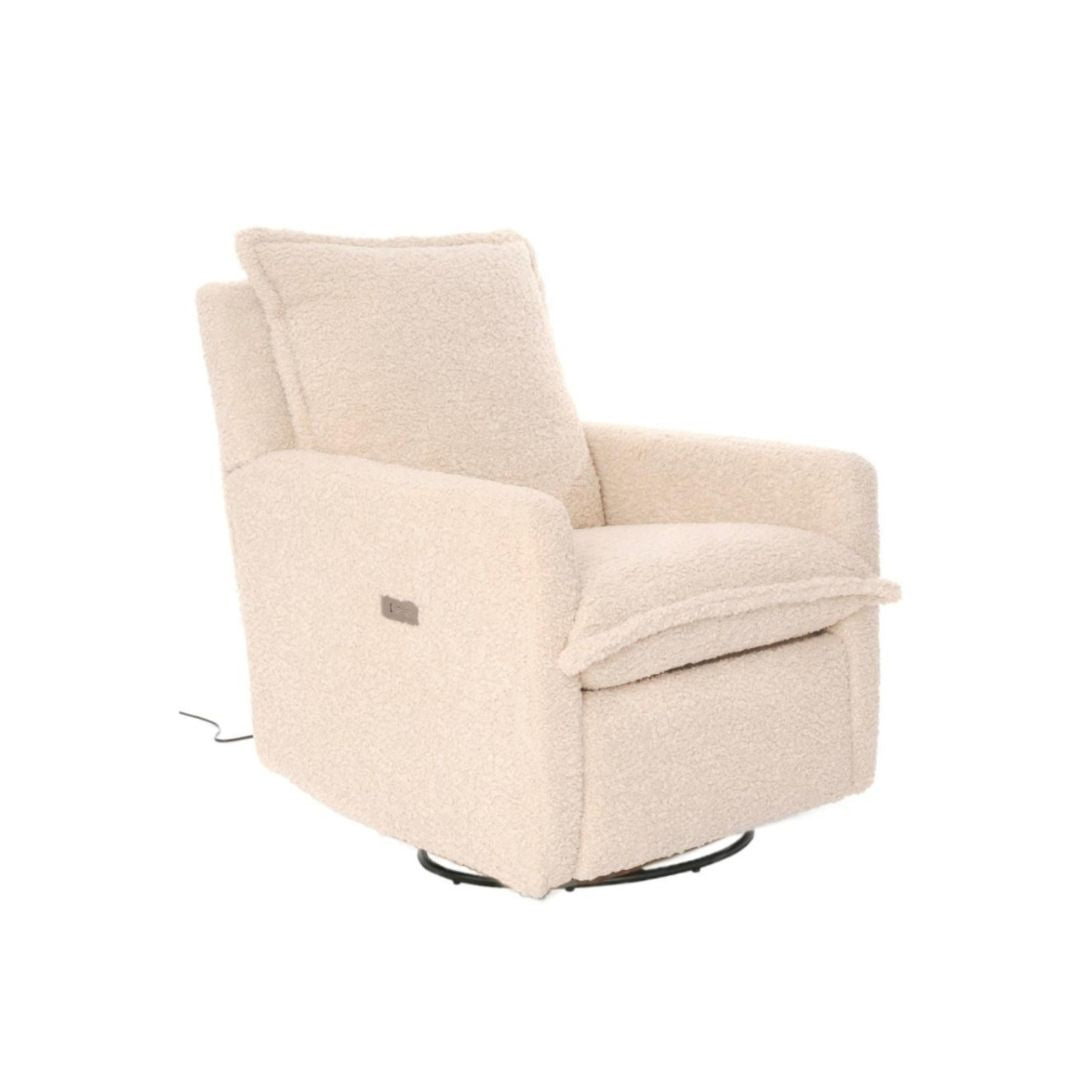 Luna Electric Recliner Nursing Chair - Off White
